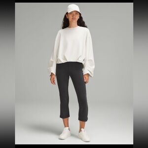 Ribbed Softstreme Zip-Leg High Rise Cropped Pants 25”